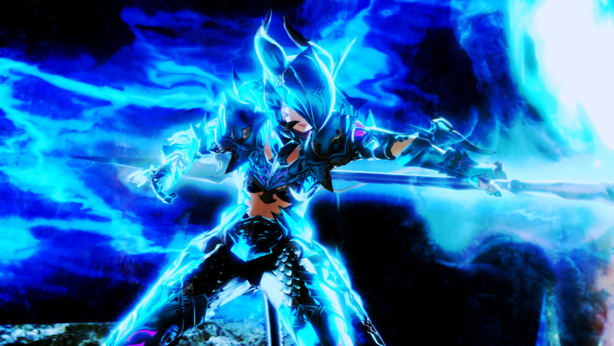 Cyan Azure Dragoon